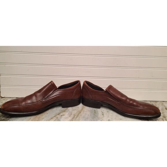 Ecco Tray Tech Mens City Tray Slip-On Brown Leather Loafer Size 42 NEW main image 7